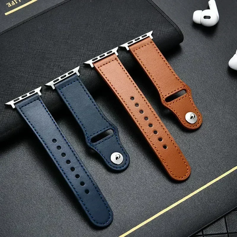 Milanese Loop Magnetic - Business Leather Watch Strap for Apple