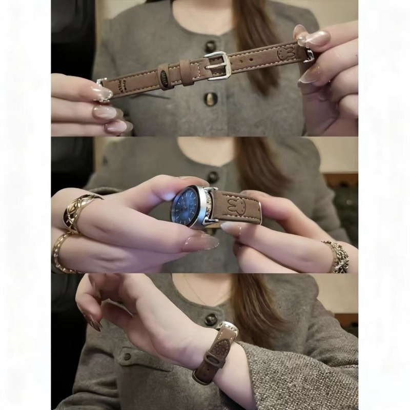 Kawaii Miffy Suede Thin Wrist  - огляд і ціна Suede Strap Watch