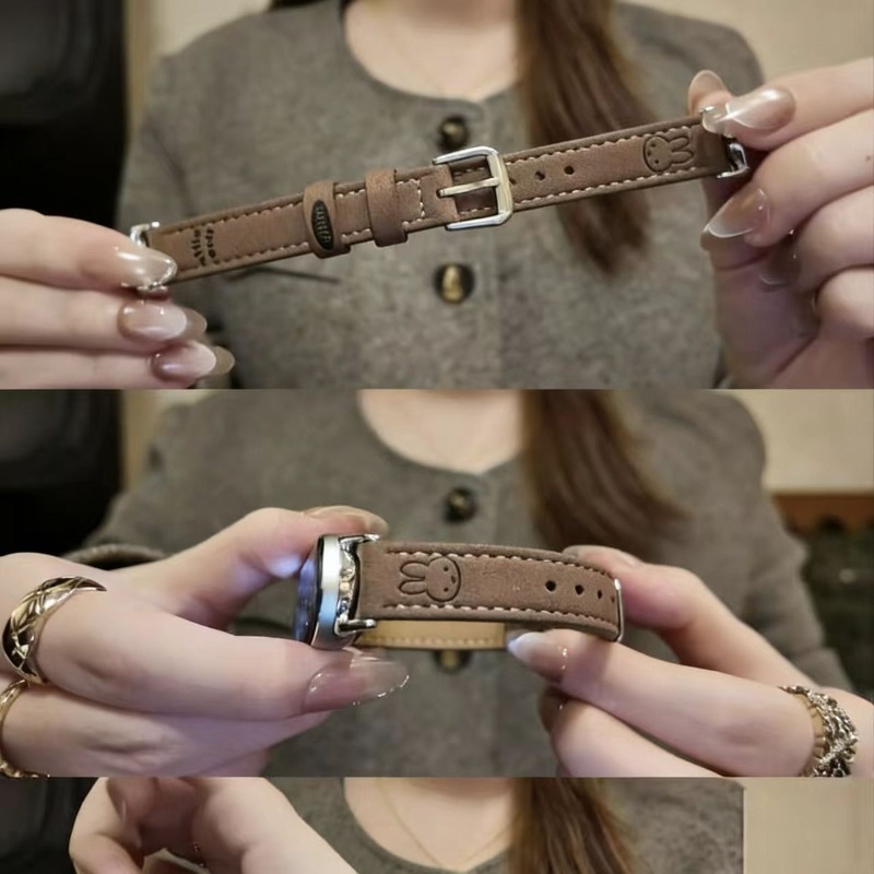 Kawaii Miffy Suede Thin Wrist  - огляд і ціна Suede Strap Watch