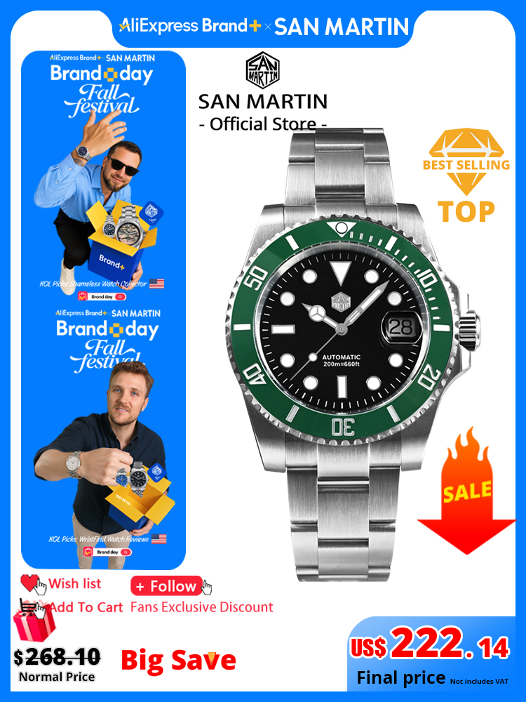 San Martin New 40mm Water Ghos - огляд і ціна Omega Watch Constellation