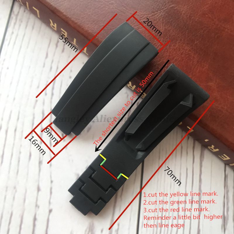 For Rolex Rubber Wrist Yacht D - огляд і ціна Curved Spring Bar