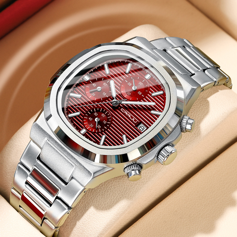 CRRJU Luxury Man Watch Busines - огляд і ціна Patek Philippe Watch Nautilus